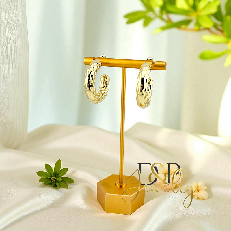 14K GOLD HALF HOOP HP732