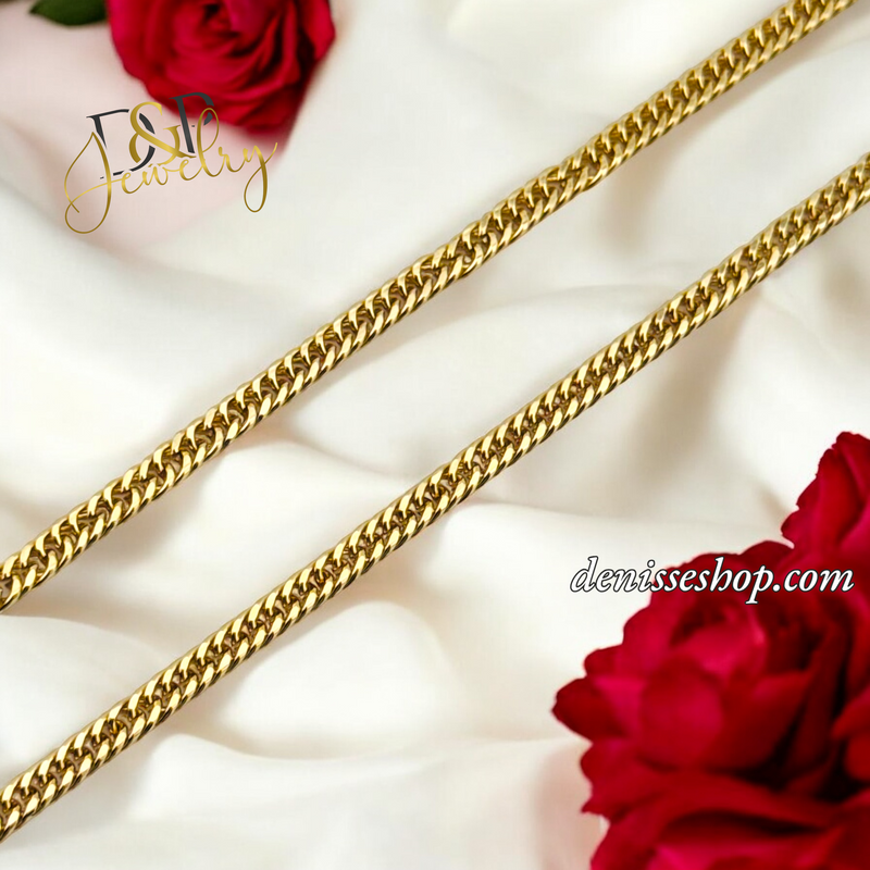 CUBAN CLOSE LINK CHAIN 3MM CH088