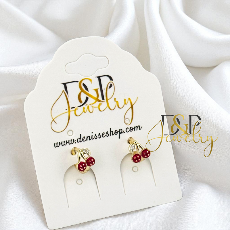 14K CHERRY SMALL HOOP EARRING HP792