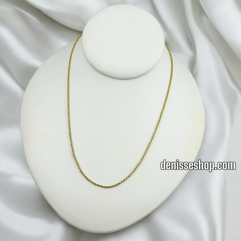 14K ROPE CHAIN 1MM CH080
