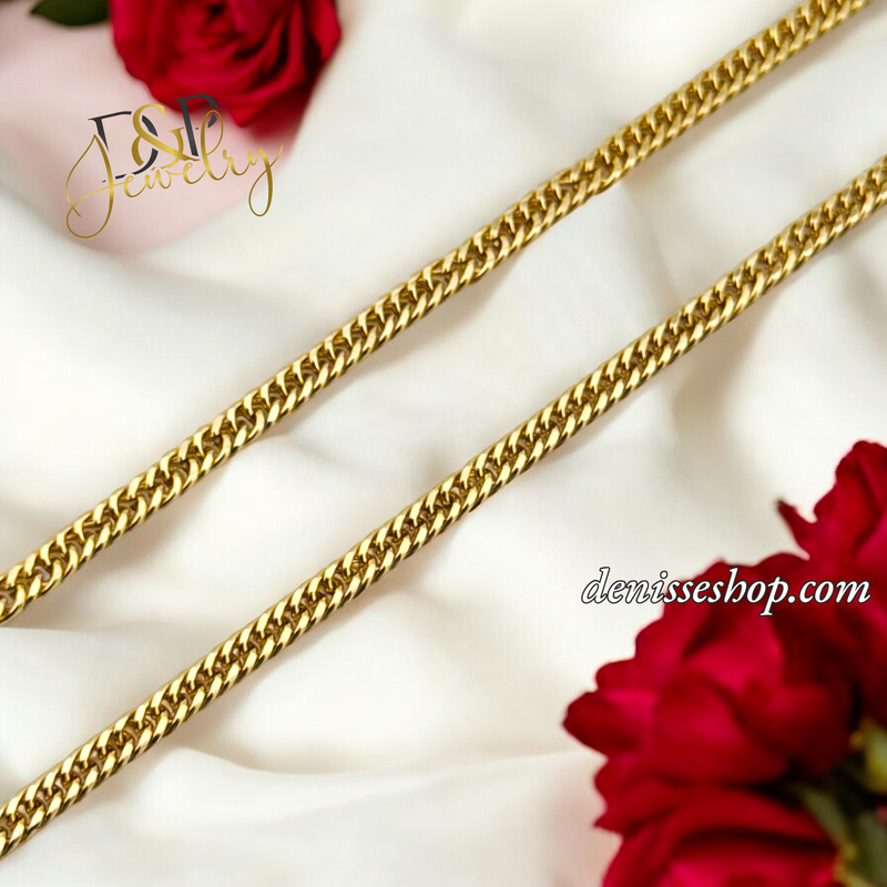 CUBAN CLOSE LINK CHAIN 3MM CH088