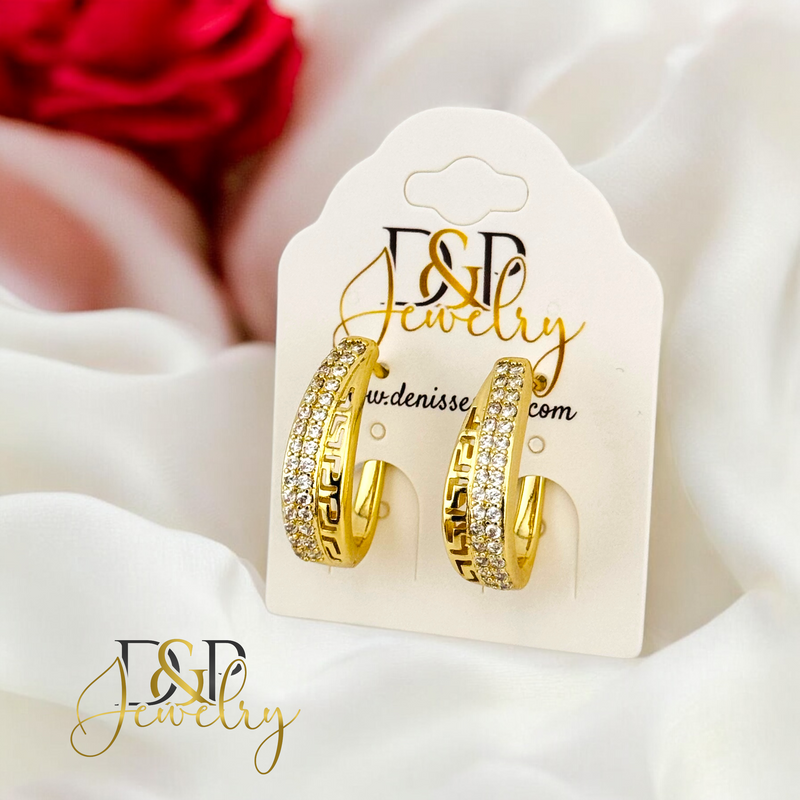 14K LONG  HOOP EARRING HP650