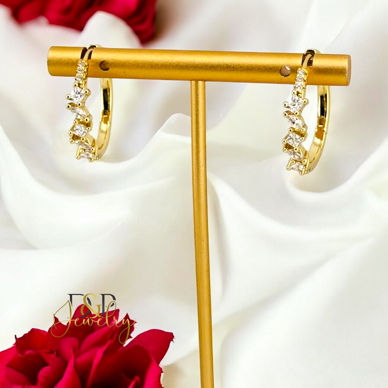 14K FANCY THIN HOOP HP699
