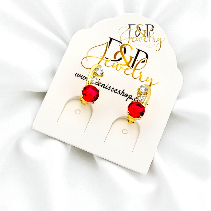 14K ELEGANT 2 VARIANTS HUGGIE EARRING E1033