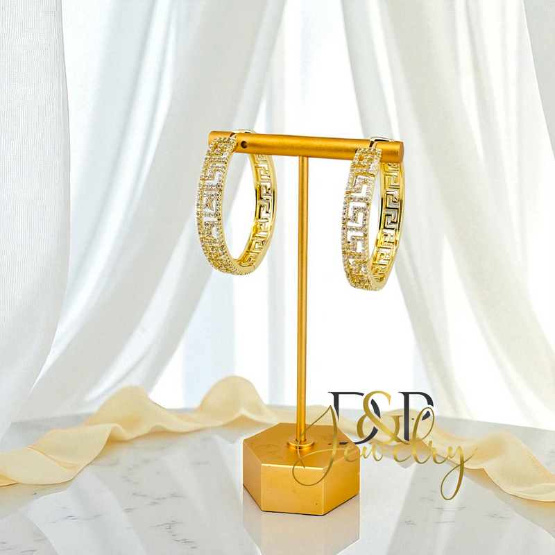 14K FASION DESIGN HOOP HP730