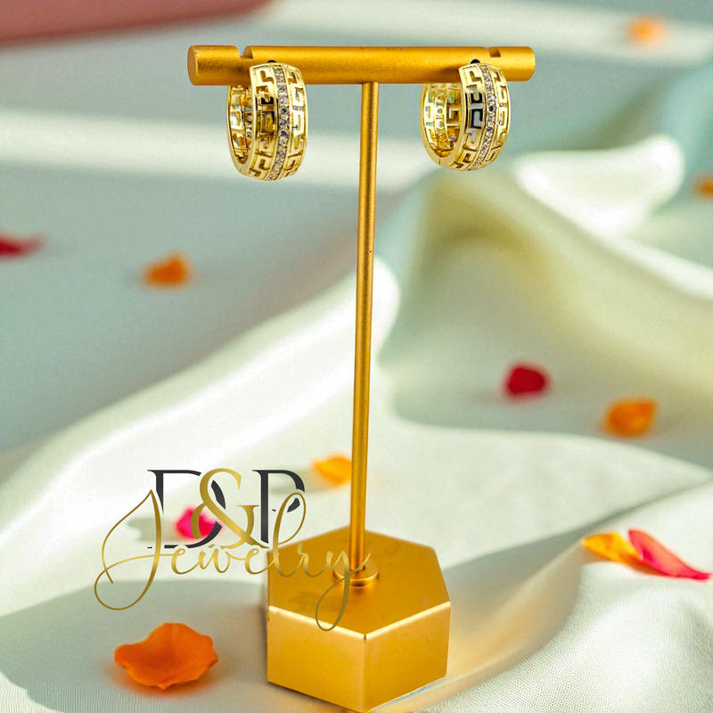14K THICK SHORT HOOP HP712