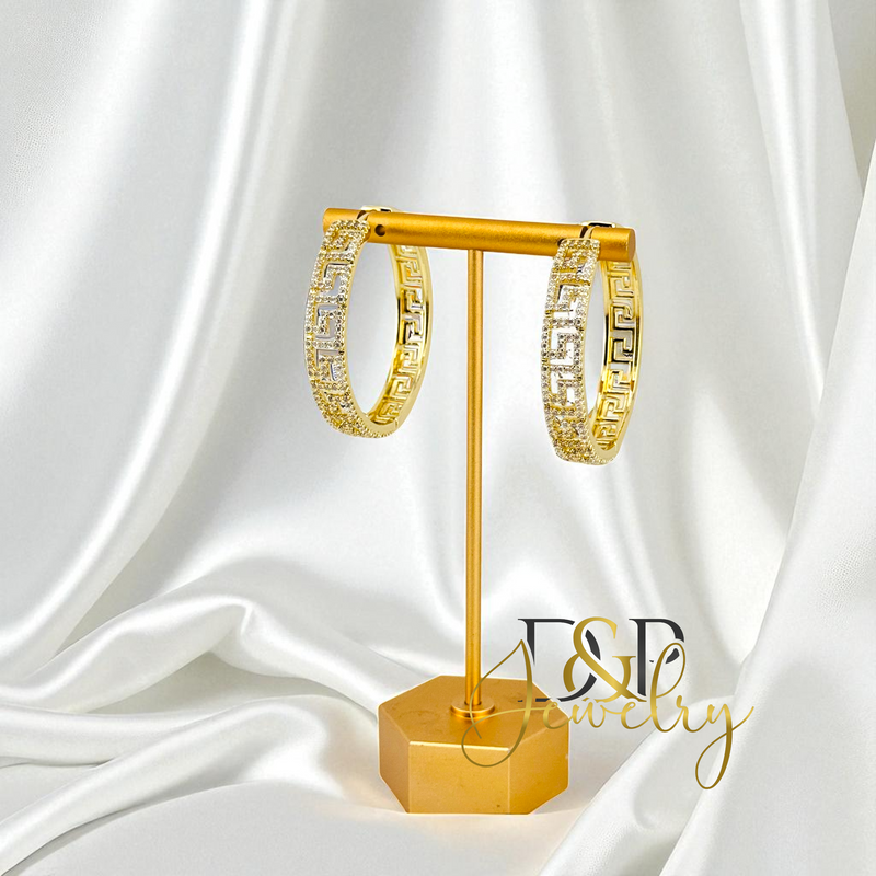 14K FASION DESIGN HOOP HP730