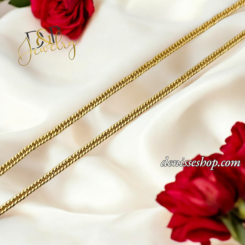 CUBAN CLOSE LINK CHAIN 3MM CH088