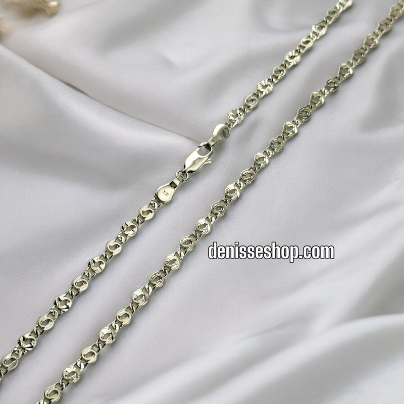 ROUNDED SILVER CHAIN 3MM C516