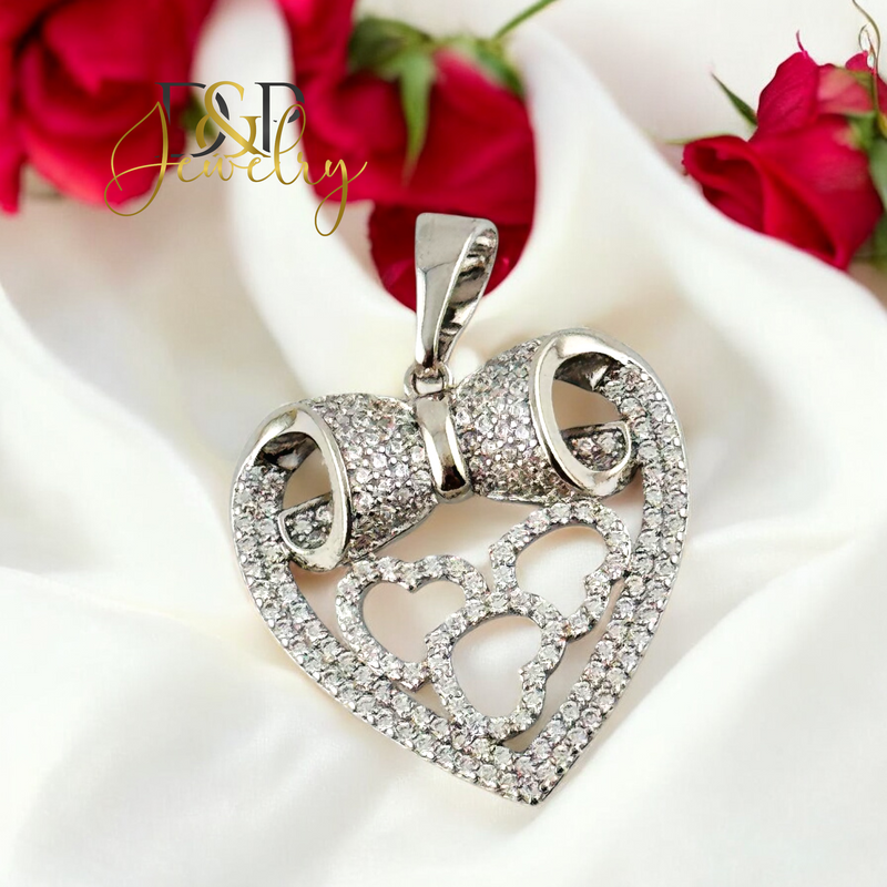 SILVER HEART PENDANT P854
