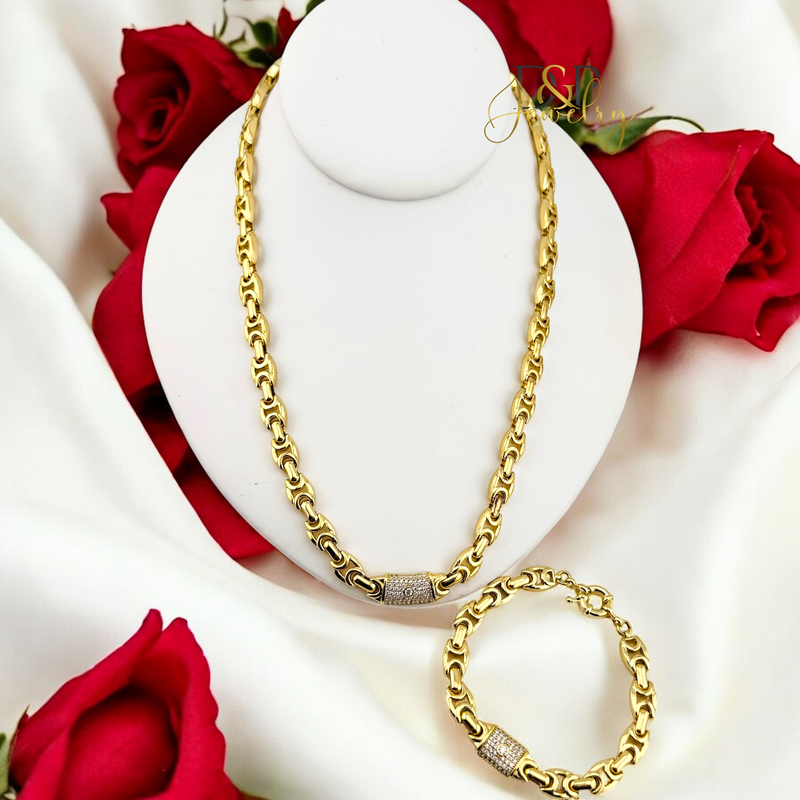 14K DESIGN NECKLACE SET N264