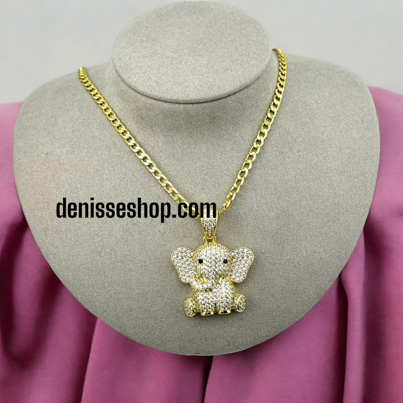 14K ELEPHANT PENDANT P346