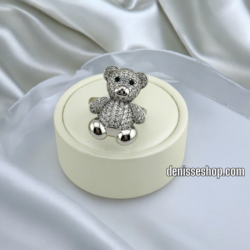 14K WOMEN/SILVER FASHION BEAR RING RG326