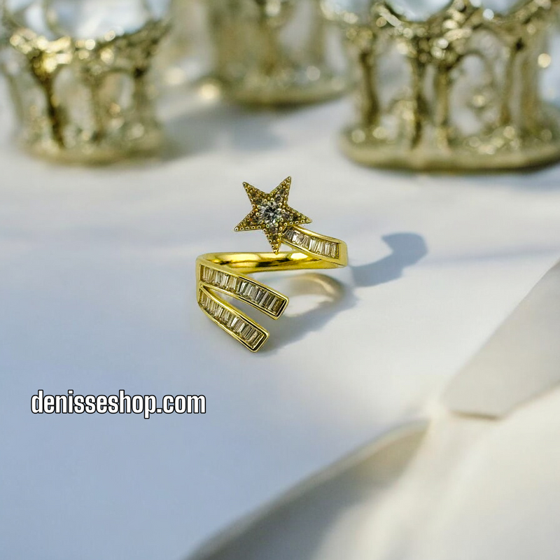 14K STAR ADJUSTABLE  RING RG227