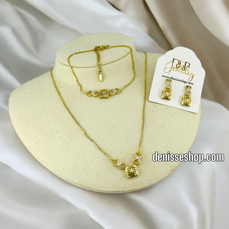 14K WOMAN/ INFINITY NECKLACE SET N150