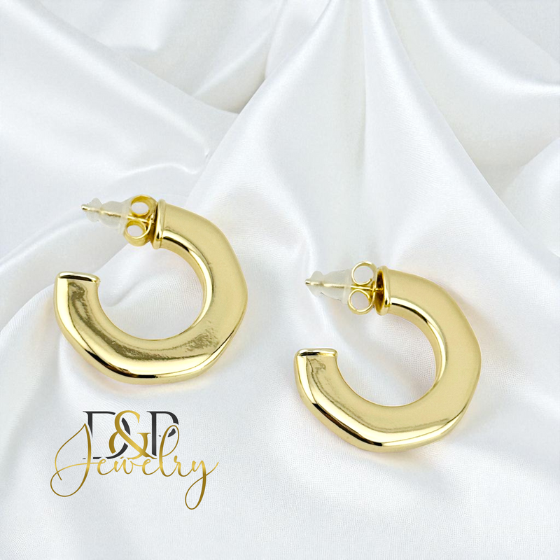 14K  CHUNKY/SLIM DESIGN STUD EARRING E929