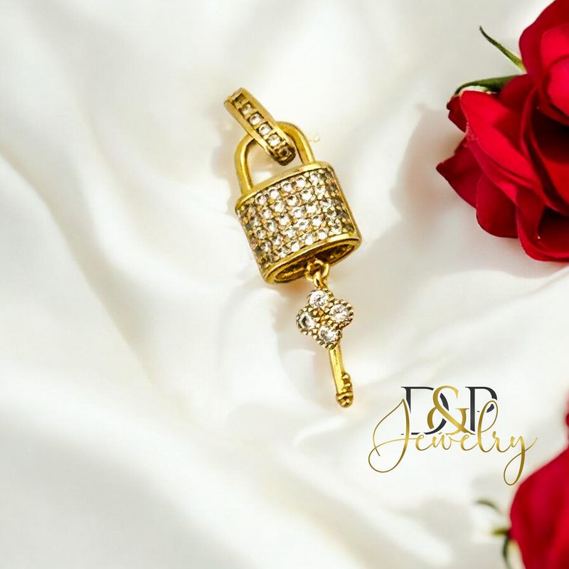 14K LOCK PENDANT P865
