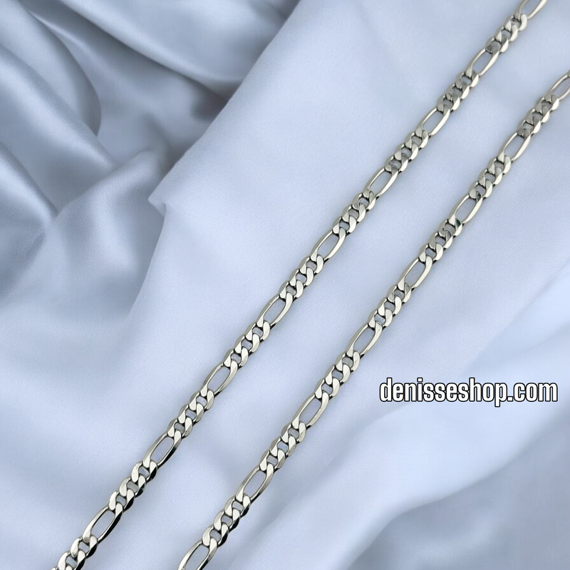 14K SILVER FIGARO DESIGN CHAIN 3MM CH058