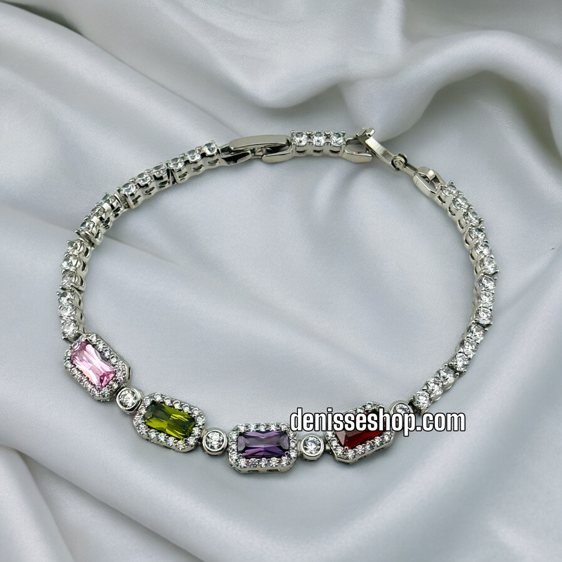 SILVER COLORFUL BRACELET BR410