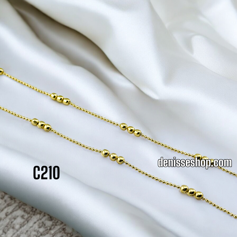 14K BUBBLE CHAIN C210