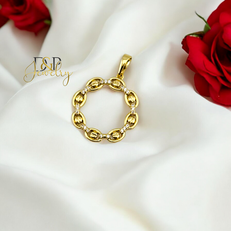 14K PIG NOSE FASHION PENDANT P757