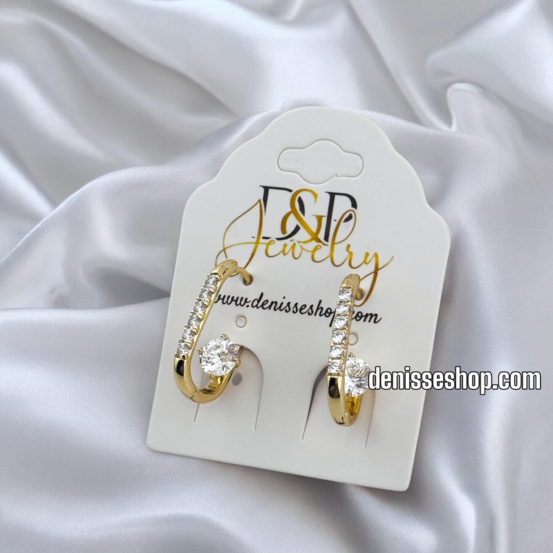 14K SQUARE HOOPS EARRINGS HP613