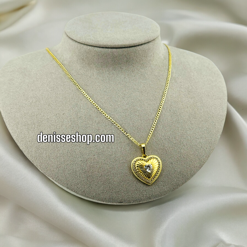 14K HEART PENDANT P357