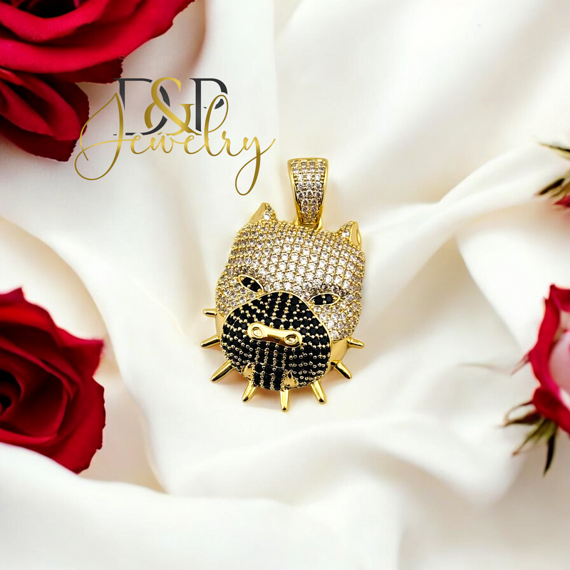 14K BULLDOG PENDANT P790