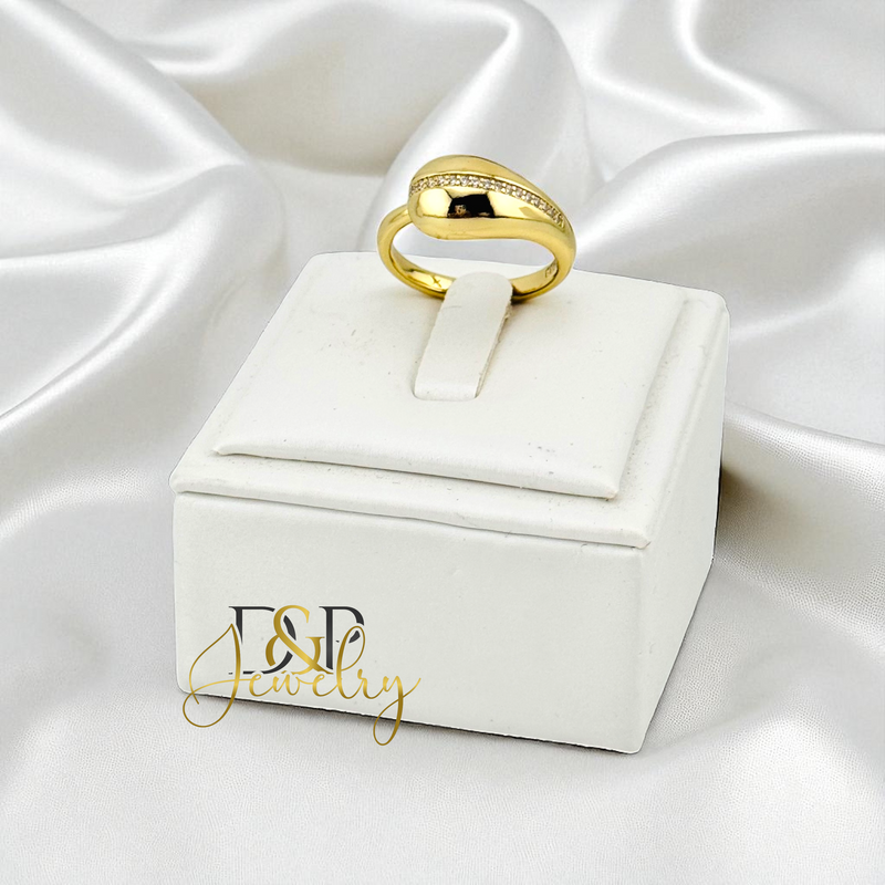14K GOLD DROP RING RG415
