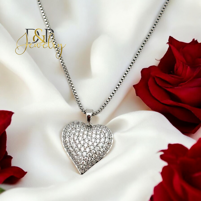 SILVER HEART PENDANT P804