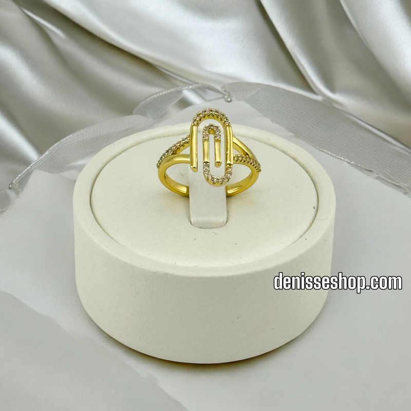 14K WOMEN/PAPERCLIP RING RG284