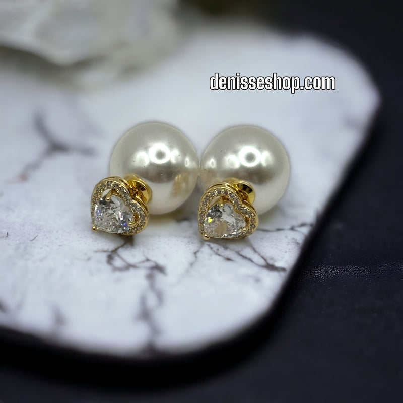 14K PEARL EARRING E290