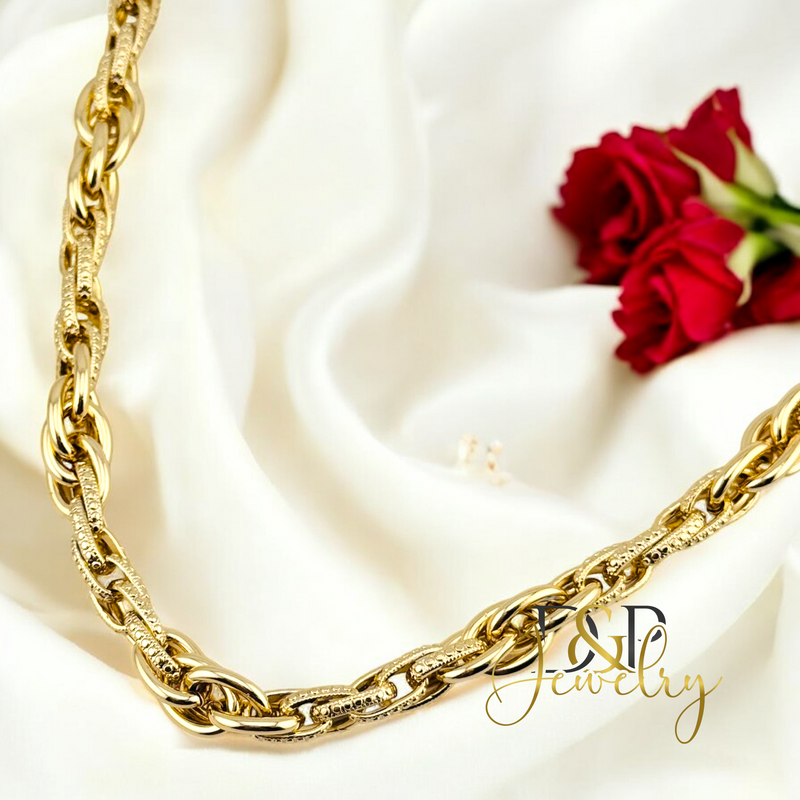 14K ELEGANT NECKLACE SET N262