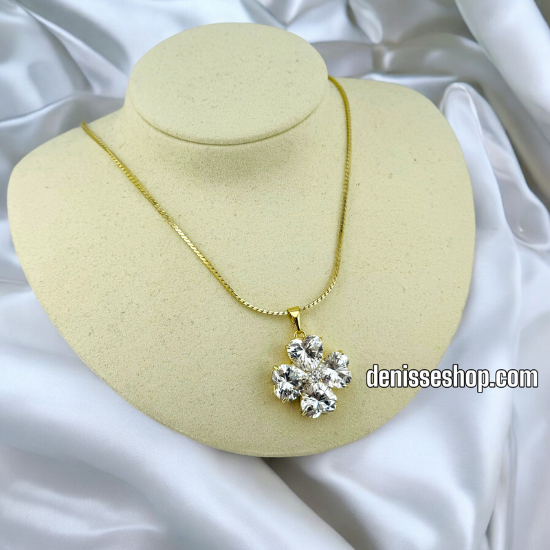 14K / WOMEN / ELEGANT CLOVER NECKLACE SET N129