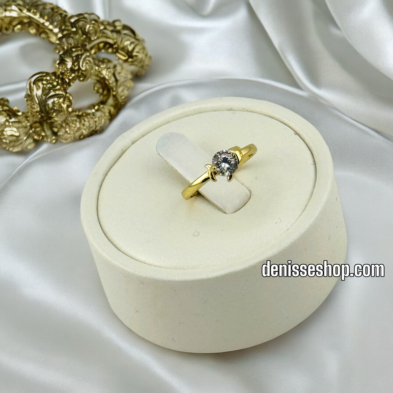 14K GIRL WHITE STONE RING RG276