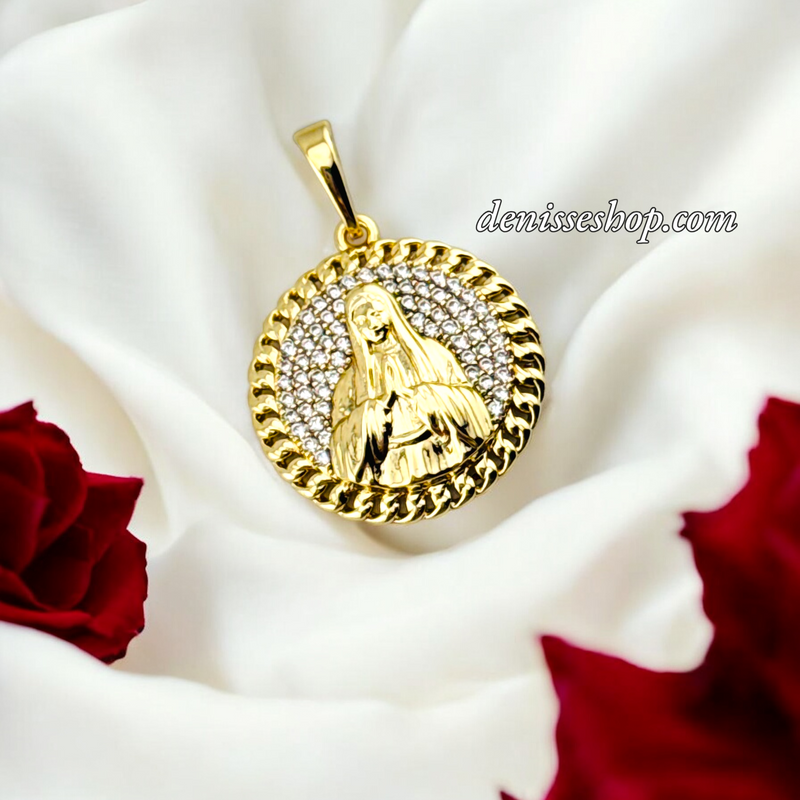 14K WOMEN/GIRL MARY PENDANT P683