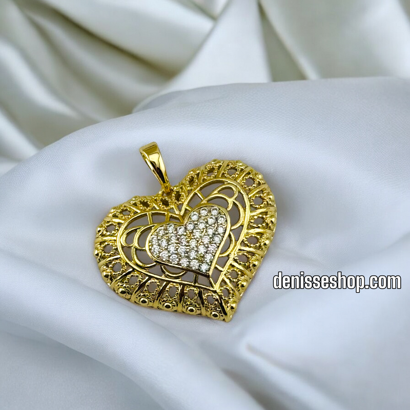 14K HEART PENDANT P515