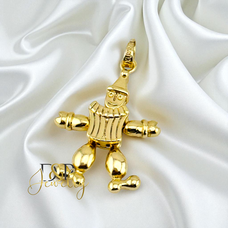 14K GOLD CLOWN PENDANT P884