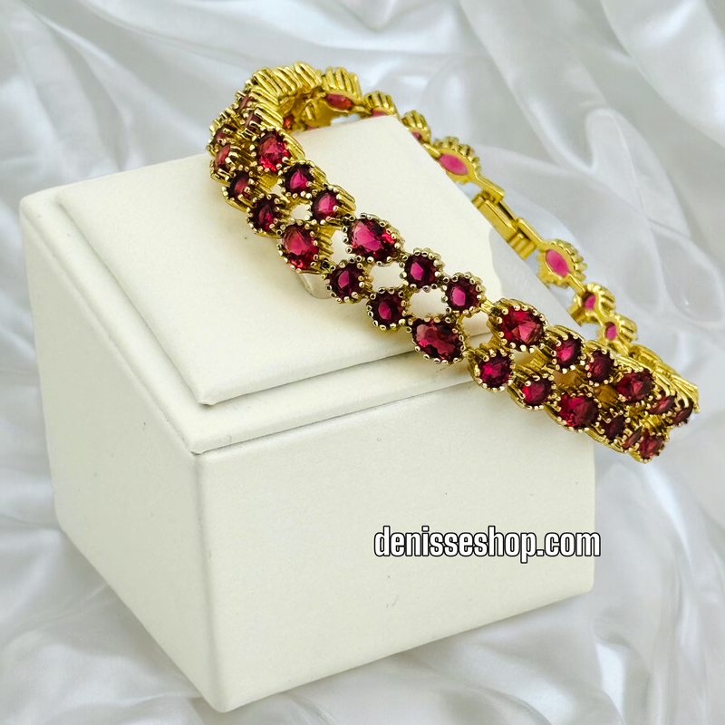 14K RUBY BRACELET BR446