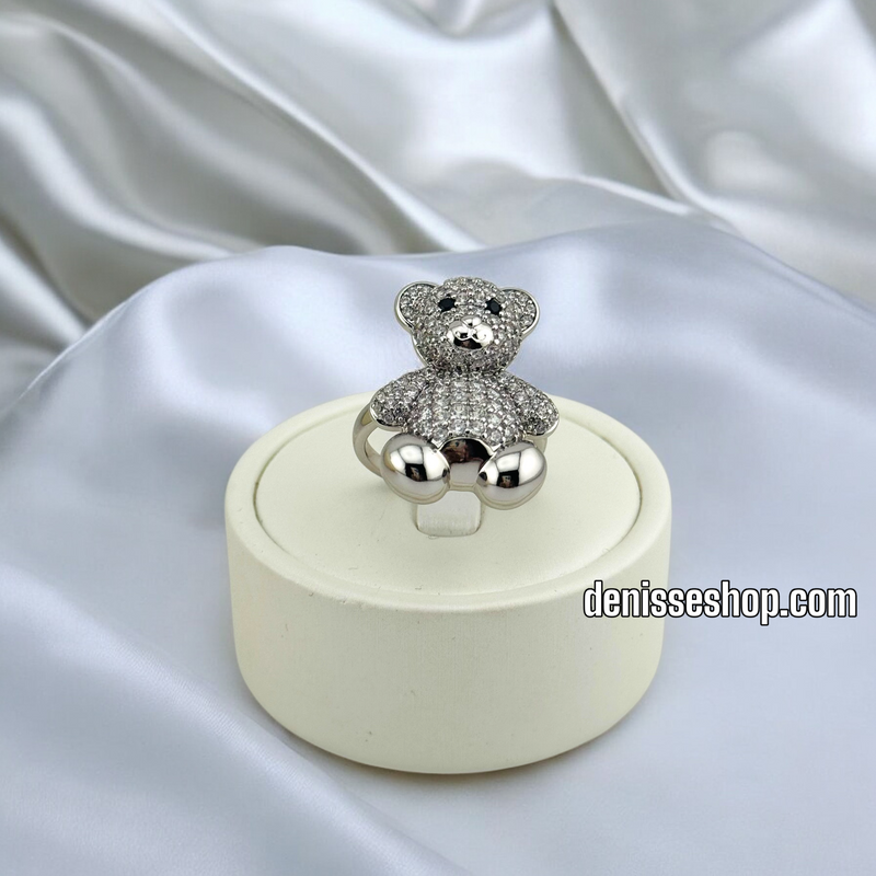 14K WOMEN/SILVER FASHION BEAR RING RG326