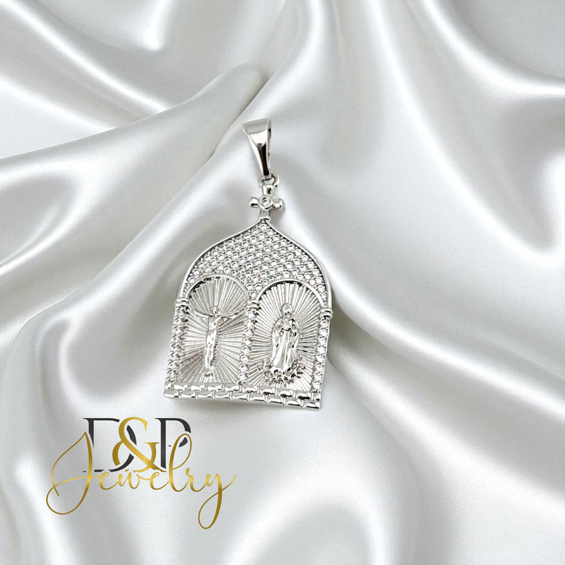 14K SILVER/MARY/CRIST PENDANT P918