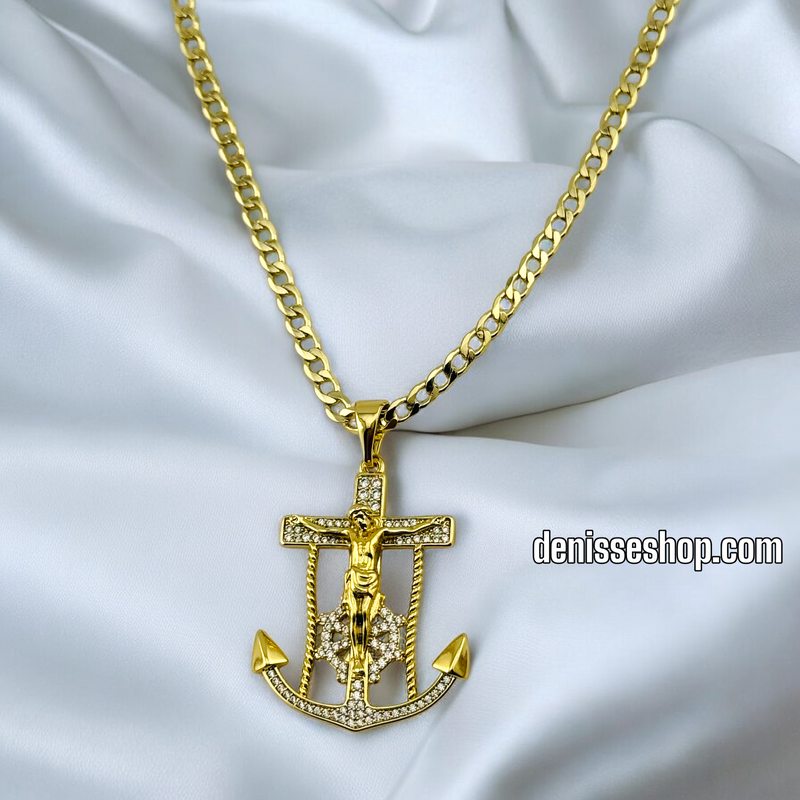 14K MEN/BOYS ANCHOR PENDANT P584