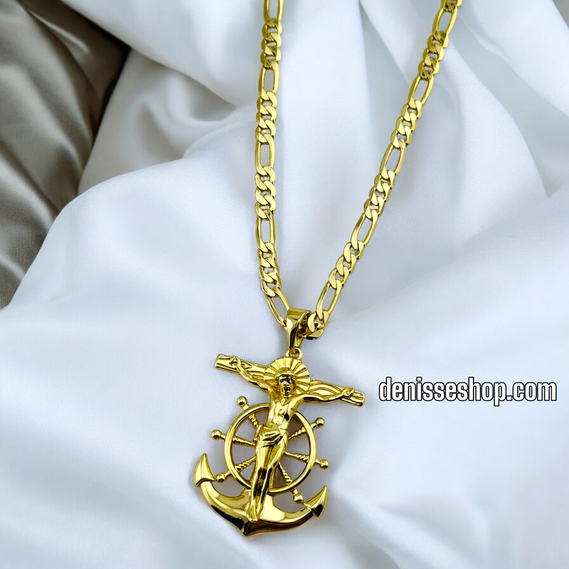 14K ANCHOR MEN PENDANT P541