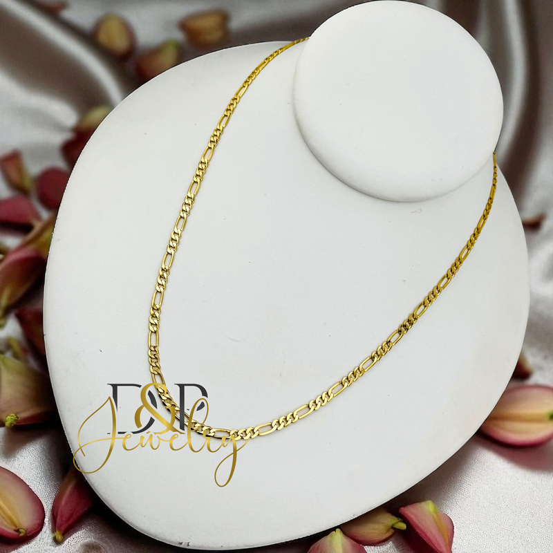 14K FIGARO CHAIN 2MM CH139