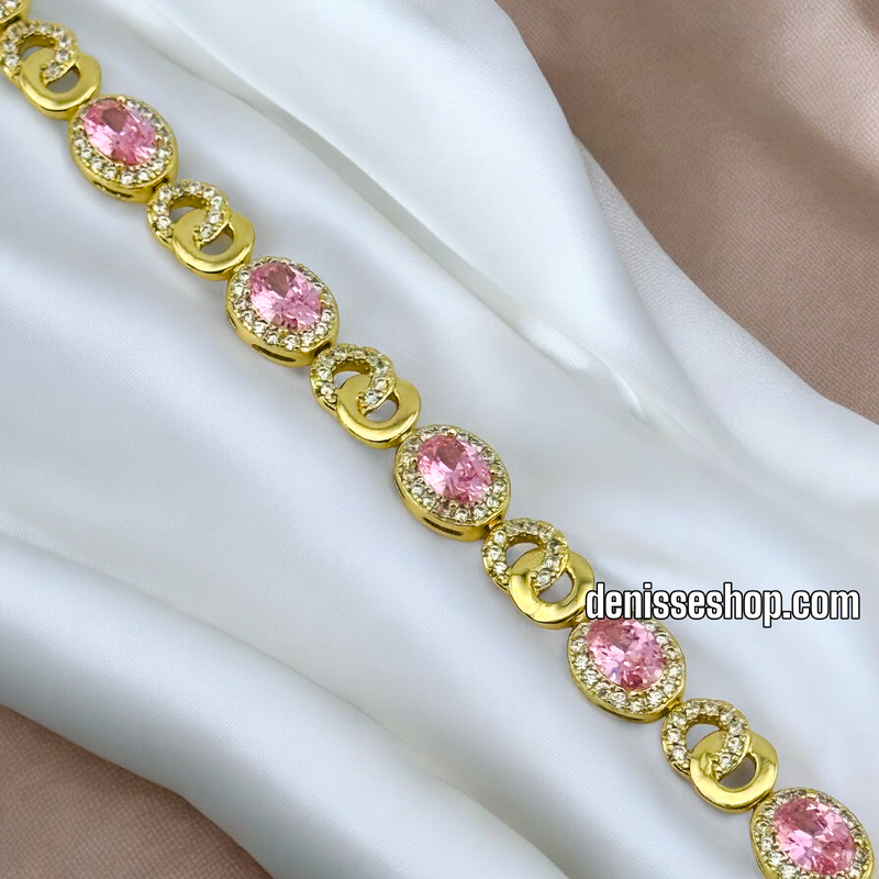 14K PINK DESIGN BRACELET BR492