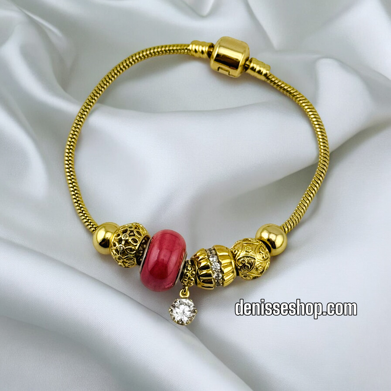 14K PINK PANDORA BR486