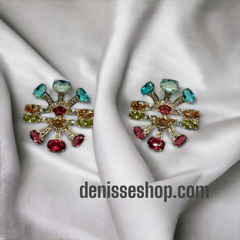 14K Colorful Earrings E208