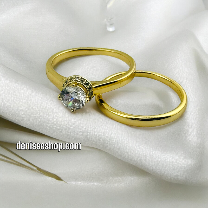 14K DOUBLE RING RG208