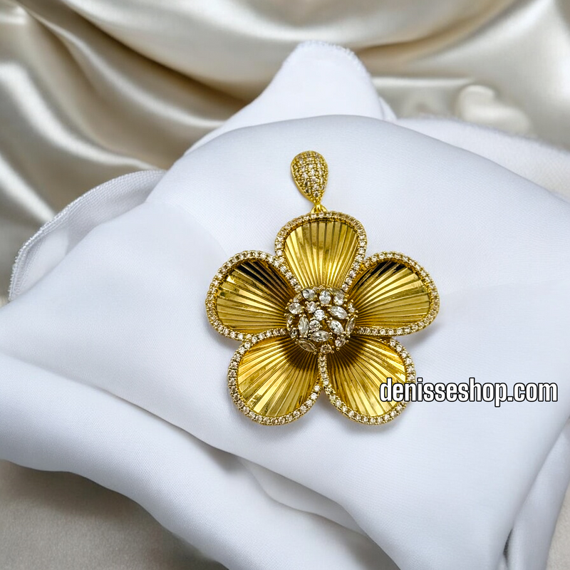 14K / WOMEN FLOWER FASHION NECKLACE N104