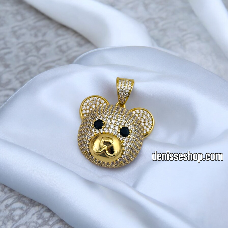 14K WOMEN BEAR BIG PENDANT P654